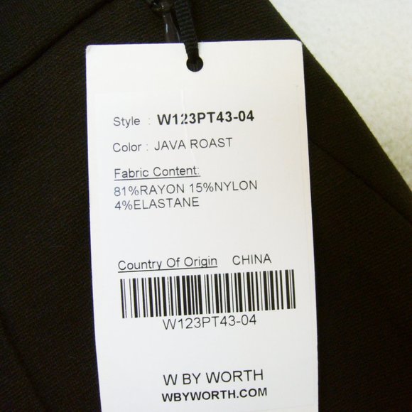 New W by Worth Pants Slim - Picture 4 of 5